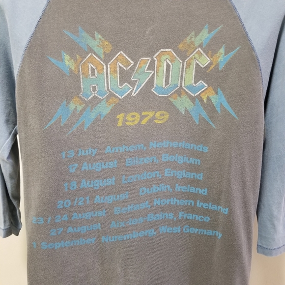 Junk Food AC/DC T-shirt Tee European Tour 1979 XS - Picture 8 of 12